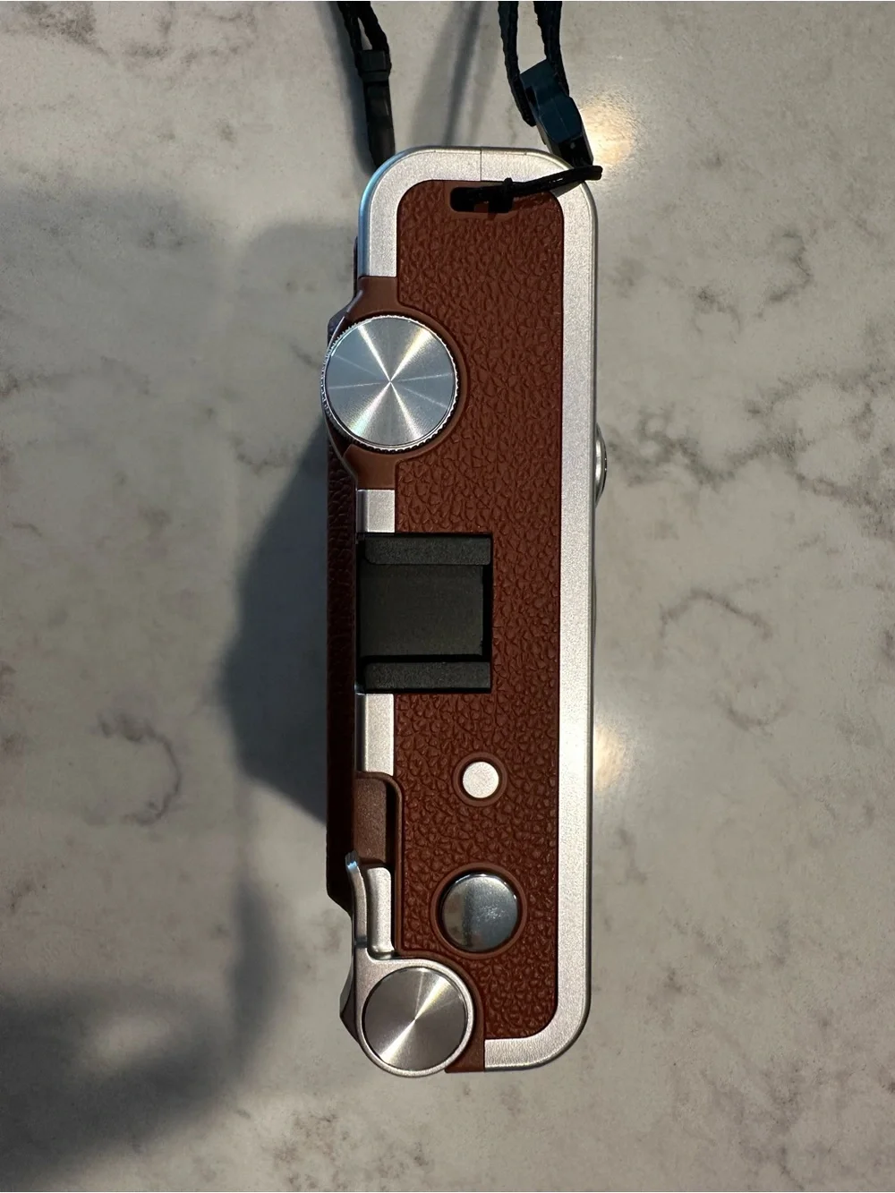 Fujifilm Instax Mini Evo Instant Camera — Brown & Silver
